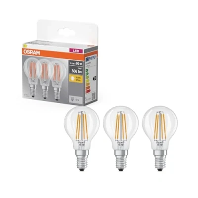 Image de OSRAM 4099854514395 LED CEE D (A G) E14 5.9 W blanc chaud 3 pc(s)