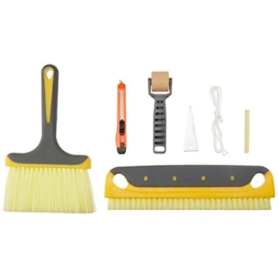 Image de Amazon Basics Kit de pose papier peint avec brosses, 7 pièces