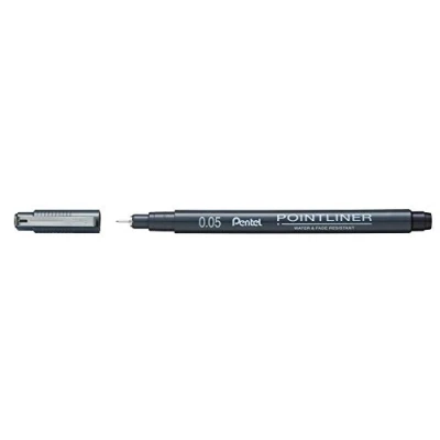 Image de Pentel S20P Pointliner Feutre Technique encre à Pigments Pointe 0, 05 mm Noir