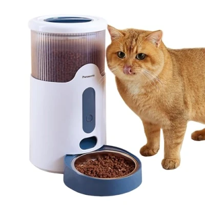 Image de Panasonic CP JNW01CW Fontaine pour Animaux de Compagnie, à Eau Chats et Chiens Petite Moyenne Taille, 1,9L, Filtration 4 Couches, Ultra Silencieuse, 2 Modes d&#039;Abreuvement, Blanc