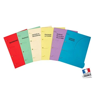 Image de Smartfolder Pack des 6 thèmes Scolaire Pochette de Rangement format A4