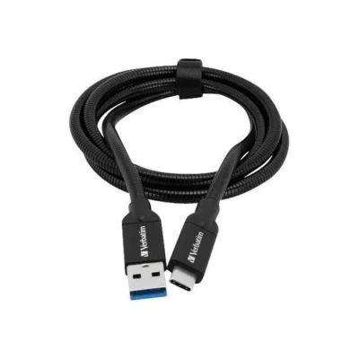 Image de Verbatim 48871 câble USB 1 m 3.2 Gen 2 (3.1 2) A C Noir Neuf