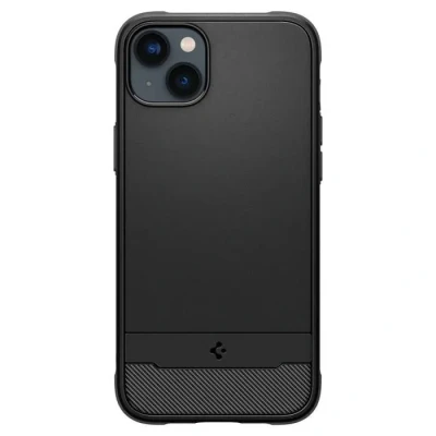 Image de Coque Apple iPhone 14 Plus MagSafe Silicones et TPU (doux) Spigen silicone/Coque Étui téléphone Noir Shockproof