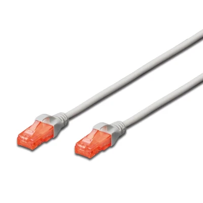 Image de Ewent Câble de réseau Patch Cat 6 U/UTP, aWG 24/7, 2 connecteurs RJ45 Gris 15 MT