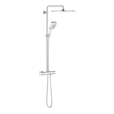 Image de GROHE Colonne de Douche Thermostatique Rainshower Smartactive 310 (Design Cube) 26652000 (Import Allemagne), Chromé