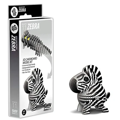 Image de EUGY 3D Animal Modèle :, Zebra, Kit de Loisirs créatifs