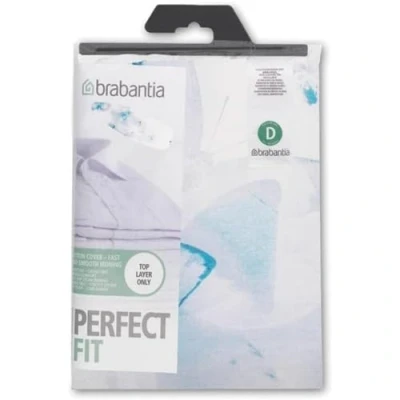 Image de Brabantia Housse pour Table à Repasser D 135 x 45 cm Coton, Mousse 2 mm Multicolore (Barley, Botanical, Leaf Clover, Butterfly, Lavender), 111648