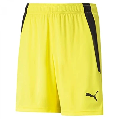 Image de PUMA Teamliga Shorts Jr Mixte bébé Jaune (fluo PU) 14 ans