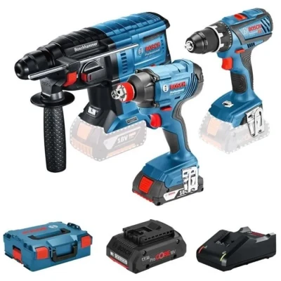 Image de COMBO KIT 3 OUTILS 18V : GSR 28 + GBH 20 GDX 180 L