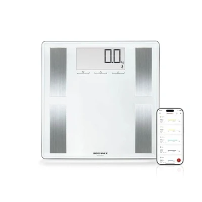 Image de Soehnle Balance connectée Shape Sense Connect 100, Pèse personne avec connexion Bluetooth® aux applications de suivi santé, à technologie BIA premium, affichage LCD