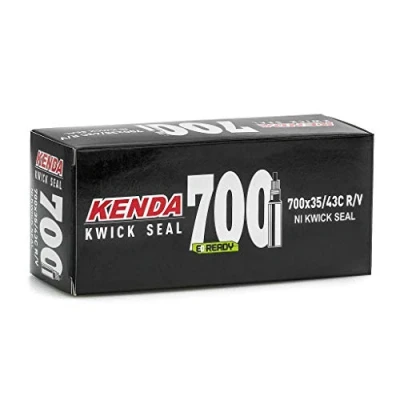 Image de KENDA Caméra de vélo 700 35 / 43C R/V 25T NI KWICK Seal Unisex Adult, Noir, Une Taille