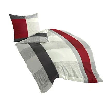 Image de Bierbaum Parure de lit, Satin mako, Multicolore
