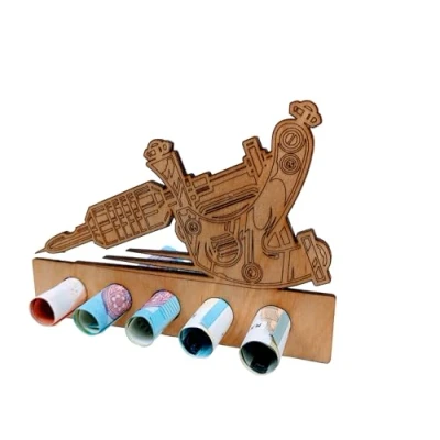 Image de Bamboorilla Emballage cadeau en argent original bois Idée pour hommes et femmes un anniversaire (tatouage/tatouage)