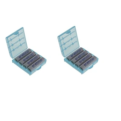 Image de Panasonic Eneloop Mignon Lot de 8 piles Type AA 2000 mAh BK 3MCCE (min.1900 mAh) avec 2 boîtiers batterie qualité la Société Heiba Electronics