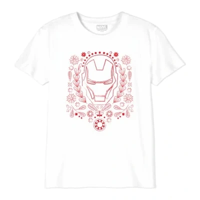 Image de Marvel « You&#039;re My Hero Icon&#039;s Avenger » BOMARCOTS205 T Shirt Garçon, Blanc, Taille 10 Ans