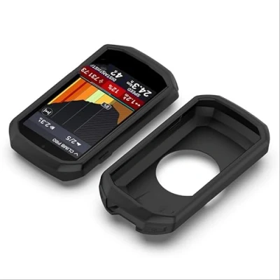Image de GIOPUEY Étuis Compatible avec Garmin Edge 1050, Coque Silicone, Poids léger, Antichoc, Portable Noir