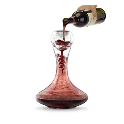 Image de Final Touch Twister WDA919 Ensemble aérateur et décanteur en verre