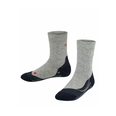 Image de Falke RU4 Running Functional Mediumcushioned Chaussettes de sport Lightgrey pour enfants, Taille: 27/30,