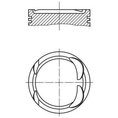 Image de MAHLE ORIGINAL 021 PI 00117 002 Piston 83,21 RENAULT: TRAFIC 2 Kasten, CLIO 2, Bus