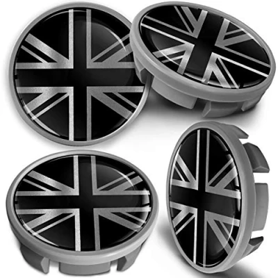 Image de SkinoEu Lot de 4 Enjoliveur Cache Moyeux Capuchon Centre Roue 65 mm, Compatible avec VW Enjoliveurs 3B7 601 171 / 6U7 CVS 1