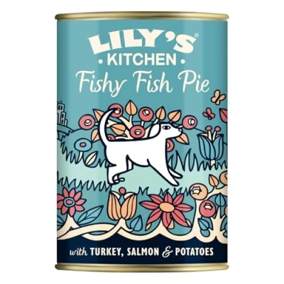 Image de Lily&#039;s Kitchen Pâtée pour Chien au Poisson Assiette du Pêcheur 6X400g