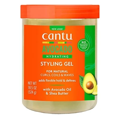 Image de Cantu Gel hydratant à l&#039;avocat tenue flexible avec huile d&#039;avocat et beurre de karité 18,5 oz / 524 g