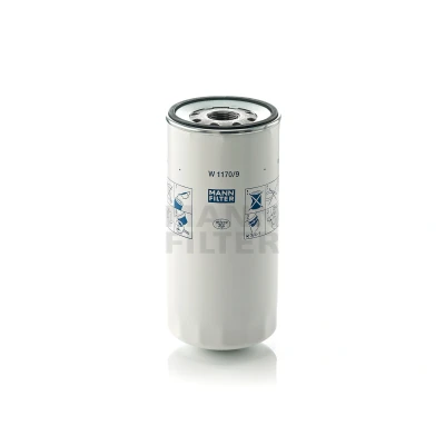 Image de MANN FILTER W 1170/9 Filtre à huile M 30 X 2 avec un clapet de non retour vissé