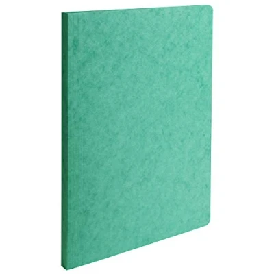 Image de EXACOMPTA Chemise simple LUSTRO à dos rainé, en carte lustrée 5/10e, coloris vert