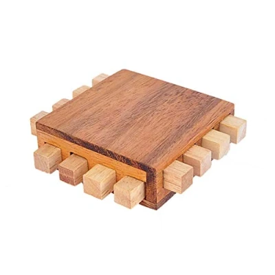 Image de Logica Jeux Art. Processeur Casse tête 3D en Bois Éducatif Difficulté 3/6 Difficile Leonardo da Vinci Collection
