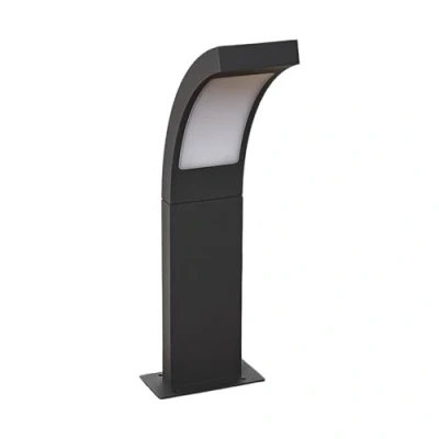 Image de Led Borne Eclairage Exterieur Juvia (Moderne) en Noir Aluminium (1 lampe,à), Lumineuse Exterieur, Luminaire Lampe Jardin,
