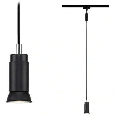 Image de Paulmann Runa Luminaire sur rail haute tension, à suspendre URail GU10 noir (mat)