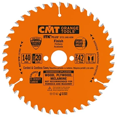 Image de CMT ORANGE TOOLS 272.140.42H LAME CIRC. ULTRA ITK HW 140X1.8/1.2X20 Z42 ATB+S