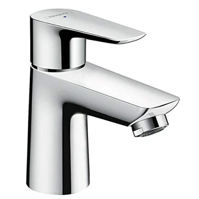 Image de hansgrohe Talis E Mitigeur de lavabo eau froide sans tirette ni vidage, Robinet salle bain avec hauteur sous bec 80 mm, économie d&#039;eau (EcoSmart), Chromé