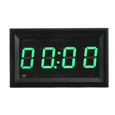 Image de EBTOOLS horloge de voiture numérique, 4.5 30V multifonctionnel LED électronique numérique lumineux montre accessoire décoration pour camion bateaux(VERT)