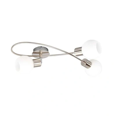 Image de Lindby Plafonnier Elaina à intensité variable (Moderne) en Gris Métal e. a. pour Salon &amp; Salle manger (à 3 lampes, E14), Luminaire Plafonnier, Lampe Plafond, Eclerage Eclairage Interieur
