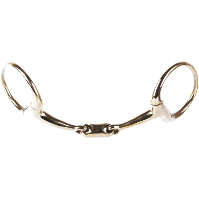 Image de Harry&#039;s Horse Eggbutt Gold, à double articulation, maillons ovales 12,5 Or