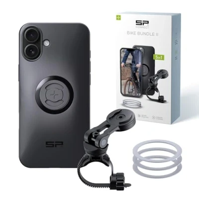 Image de SP CONNECT Bike Bundle II SPC+ Support de téléphone portable pour guidon vélo Compatible avec iPhone 16 Plus