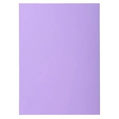 Image de Exacompta Réf. 850016E Paquet de 250 sous chemises SUPER 60 g/m2 aux couleurs pastel certifiées PEFC™ dimensions 22 x 31 cm pour format A4 couleur lilas