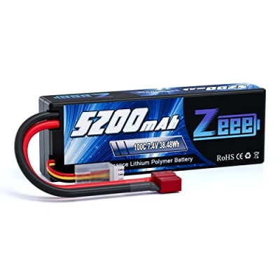 Image de Zeee 2s lipo Batterie 5200mAh 7,4V 100C RC Batterie, avec connecteur Deans T Fiche, pour Evader BX Auto Car Truck LKW Truggy Hobby