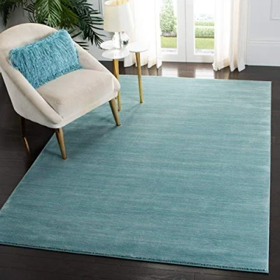 Image de Safavieh Grand Tapis de Salon rectangulaire pour Une Utilisation en intérieur, Polypropylène, Seafoam, 160 X 230 cm