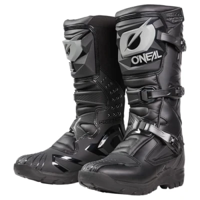 Image de O&#039;NEAL Bottes de motocross MX Enduro Protection interne la cheville, du pied et zone changement vitesse, doublure perforée Boots RSX Adventure V.24 Adultes Noir Taille 48