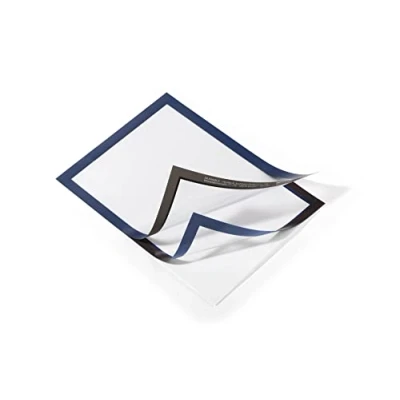 Image de Durable 488207 Duraframe Boîte de 10 Cadres d&#039;Affichages Repositionnables A4 Bleu Foncé