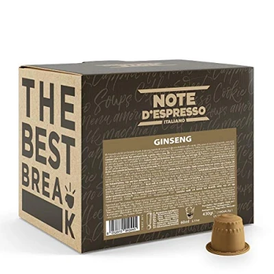 Image de Note d&#039;Espresso Ginseng Capsules Exclusivement Compatibles avec Machine NESPRESSO* 100 x 4,3 g