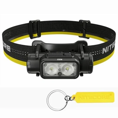 Image de Nitecore NU53 Lampe frontale industrielle légère 1800 lumens avec batterie 6000 mAh rechargeable USB C