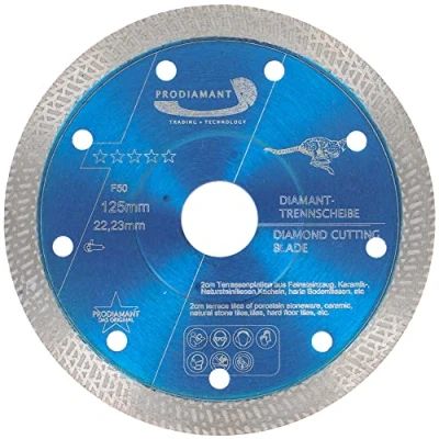 Image de PRODIAMANT Disque à tronçonner diamant professionnel Carrelage/grès fin F50 extra 125 mm x 22,2 pour une épaisseur de plaque jusqu&#039;à 20