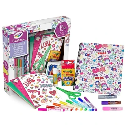 Image de CRAYOLA Creation, Kit Créer ton Album Scrapbook, Activité créative, Cadeau pour filles et ados, à partir de 8 ans