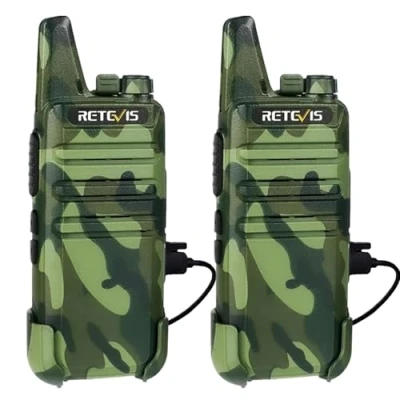 Image de Retevis RT622 Talkie Walkie, PMR446 walkie Rechargeable Radio, USB C, VOX, 16 Canaux Longue Portée pour Randonnée, Camping (Camouflage)