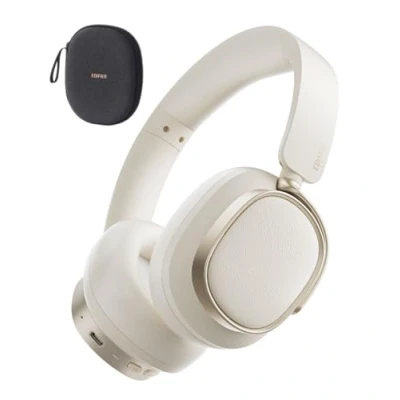 Image de Edifier ES850NB Casque supra auriculaire sans fil à réduction de bruit, Hi Res Audio, LDAC, 92H d&#039;autonomie, Bluetooth 5.4 &amp; Multipoint, AI Call Noise Reduction, Touch Control, Foldable Design Ivory