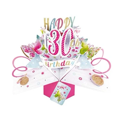 Image de Second Nature Carte de vœux pop up 3D pour 30e anniversaire