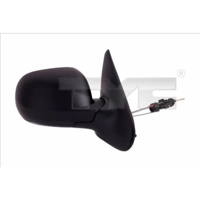 Image de rétroviseur extérieur Tyc 331 0017 droit noir Ajustage par câble, convexe, petit boîtier de SEAT: Leon I 3/5 portes, Toledo 2 Limousine